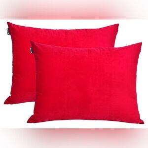 🌸NEW Velvet Pillowcases Set Of 2 Pillow Cases 20x20 With Zipper Closure …